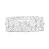 Thumbnail Image 4 of 2-1/2 CT. T.W. Certified Lab-Created Diamond Triple Row Anniversary Band in 14K White Gold (F/VS2)