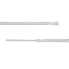 Thumbnail Image 3 of 4.3mm Diamond-Cut Curb Chain Necklace in Solid Sterling Silver  - 18&quot;