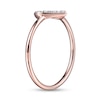 Thumbnail Image 1 of 1/10 CT. T.W. Diamond Heart Outline Ring in Sterling Silver with 18K Rose Gold Plate