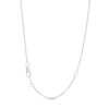 Thumbnail Image 3 of You're the One™ 1/3 CT. T.W. Certified Lab-Created Diamond Chevron Necklace in 14K White Gold (F/SI2) – 18.5&quot;