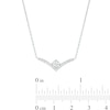 Thumbnail Image 4 of You're the One™ 1/3 CT. T.W. Certified Lab-Created Diamond Chevron Necklace in 14K White Gold (F/SI2) – 18.5&quot;