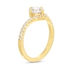 Thumbnail Image 4 of You're the One™ 1-1/5 CT. T.W. Certified Lab-Created Diamond Chevron Engagement Ring in 14K Gold (F/SI2)