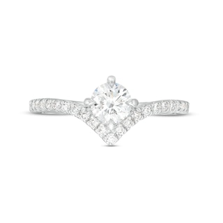 You're the One™ 3/4 CT. T.W. Certified Lab-Created Diamond Chevron ...