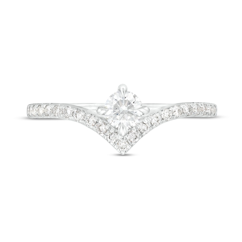 Youre The One™ 38 Ct Tw Certified Lab Created Diamond Chevron Engagement Ring In 14k White 7892