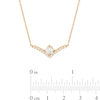 Thumbnail Image 3 of You're the One™ 5/8 CT. T.W. Certified Lab-Created Diamond Chevron Necklace in 14K Gold (F/SI2) – 18.5&quot;