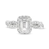 Thumbnail Image 4 of Kleinfeld® x Zales 2-1/5 CT. T.W. Certified Emerald-Cut Lab-Created Diamond Twist Engagement Ring in Platinum (F/VS2)