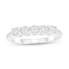 Thumbnail Image 0 of 1/5 CT. T.W. Diamond Five Stone Anniversary Band in 10K White Gold