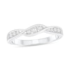 Thumbnail Image 1 of 1/4 CT. T.W. Diamond Twist Anniversary Band in 10K White Gold