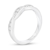 Thumbnail Image 2 of 1/4 CT. T.W. Diamond Twist Anniversary Band in 10K White Gold