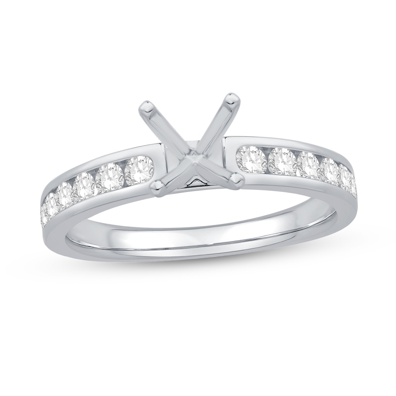 3/8 CT. T.W. Diamond Semi-Mount in Platinum | Zales Outlet