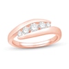 Thumbnail Image 1 of 1/2 CT. T.W. Diamond Graduated Five Stone Anniversary Band in 14K Rose Gold