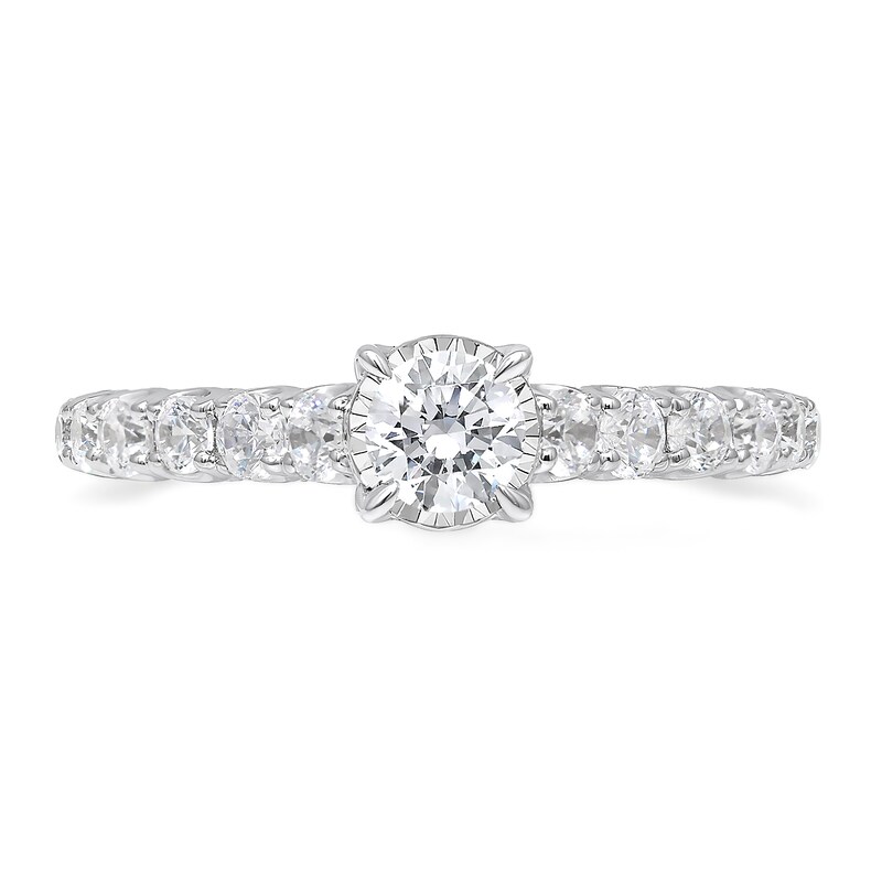 1 CT. T.W. Diamond Engagement Ring in 10K White Gold | Zales Outlet