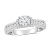 Thumbnail Image 0 of 1 CT. T.W. Diamond Collar Engagement Ring in 10K White Gold