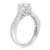 Thumbnail Image 1 of 1 CT. T.W. Diamond Collar Engagement Ring in 10K White Gold