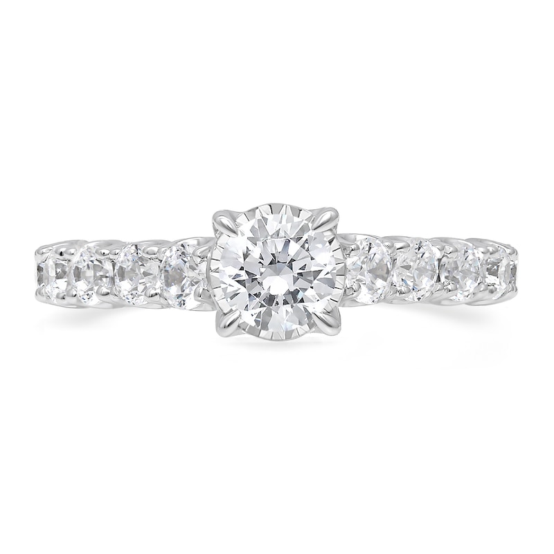 Main Image 1 of 1-1/2 CT. T.W. Diamond Engagement Ring in 10K White Gold