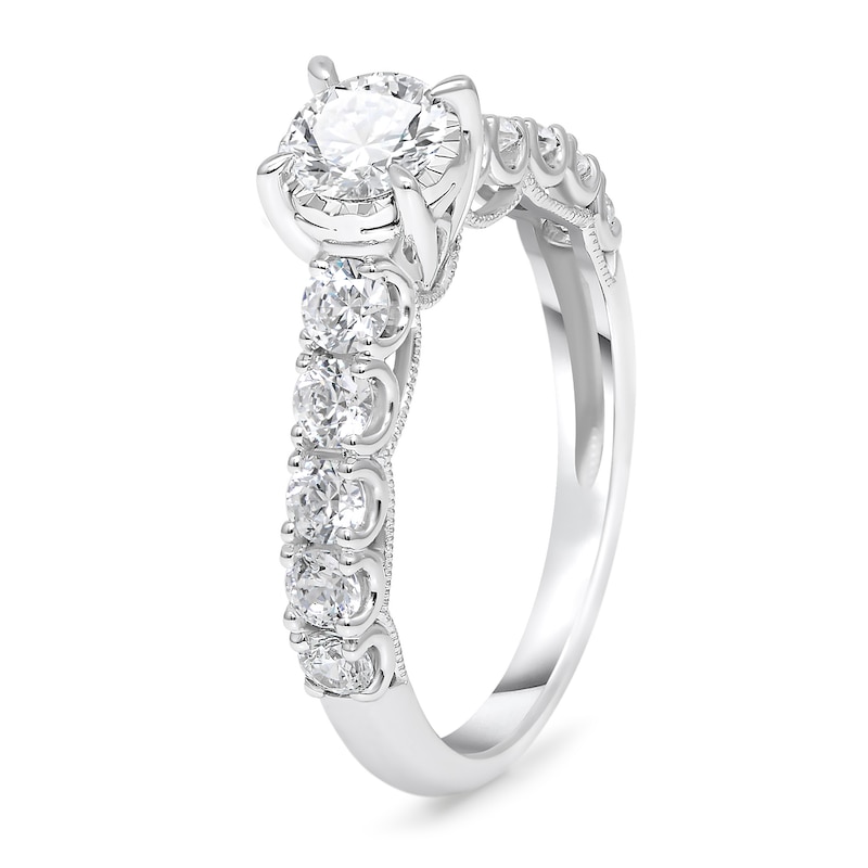 Main Image 3 of 1-1/2 CT. T.W. Diamond Engagement Ring in 10K White Gold