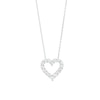 Thumbnail Image 1 of 1 CT. T.W. Certified Lab-Created Diamond Heart Outline Pendant in 14K White Gold (F/SI2)