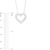 Thumbnail Image 3 of 1 CT. T.W. Certified Lab-Created Diamond Heart Outline Pendant in 14K White Gold (F/SI2)