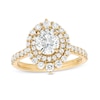 Thumbnail Image 1 of Kleinfeld® x Zales 2 CT. T.W. Certified Lab-Created Diamond Double Frame Engagement Ring in 18K Gold (F/VS2)