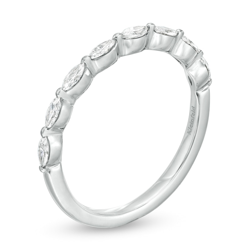 Main Image 3 of Kleinfeld® x Zales 1/2 CT. T.W. Certified Marquise Lab-Created Diamond Eight Stone Anniversary Band in Platinum (F/VS2)