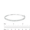 Thumbnail Image 3 of 2 CT. T.W. Certified Lab-Created Diamond Bangle in 14K White Gold (F/SI2) – 7.25&quot;