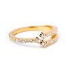 Thumbnail Image 3 of 3/8 CT. T.W. Lab-Created Diamond Trio Open Ring in 14K Gold