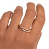 Thumbnail Image 4 of 3/8 CT. T.W. Lab-Created Diamond Trio Open Ring in 14K Gold