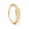 Thumbnail Image 8 of 3/8 CT. T.W. Lab-Created Diamond Trio Open Ring in 14K Gold