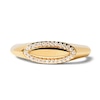 Thumbnail Image 3 of 1/10 CT. T.W. Lab-Created Diamond Frame Elongated Oval Ring in 14K Gold