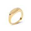 Thumbnail Image 7 of 1/10 CT. T.W. Lab-Created Diamond Frame Elongated Oval Ring in 14K Gold