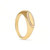 Thumbnail Image 8 of 1/10 CT. T.W. Lab-Created Diamond Frame Elongated Oval Ring in 14K Gold