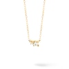 Thumbnail Image 0 of 1/8 CT. T.W. Lab-Created Diamond Small and Large Two Stone Necklace in 14K Gold – 19.69"