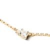 Thumbnail Image 4 of 1/8 CT. T.W. Lab-Created Diamond Small and Large Two Stone Necklace in 14K Gold – 19.69"