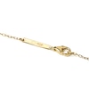 Thumbnail Image 7 of 1/8 CT. T.W. Lab-Created Diamond Small and Large Two Stone Necklace in 14K Gold – 19.69"