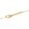 Thumbnail Image 6 of 1/6 CT. T.W. Lab-Created Diamond Curved Bar Necklace in 14K Gold – 19.69"