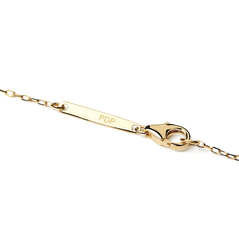 1/6 CT. T.W. Lab-Created Diamond Curved Bar Necklace in 14K Gold – 19.69"