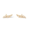 Thumbnail Image 1 of 1/3 CT. T.W. Lab-Created Diamond Wavy Stud Earrings in 14K Gold