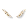 Thumbnail Image 3 of 1/3 CT. T.W. Lab-Created Diamond Wavy Stud Earrings in 14K Gold