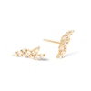 Thumbnail Image 4 of 1/3 CT. T.W. Lab-Created Diamond Wavy Stud Earrings in 14K Gold