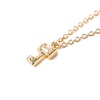 Thumbnail Image 1 of 1/20 CT. T.W. Baguette and Round Lab-Created Diamond Key Pendant in 14K Gold – 19.69&quot;