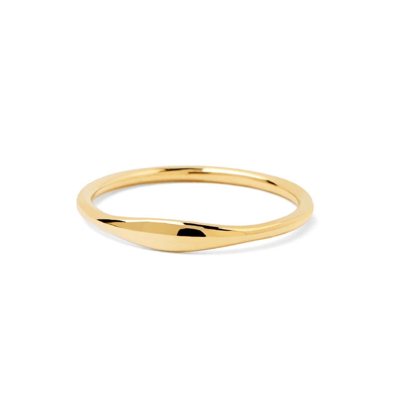 Rounded Edge Band in 14K Gold