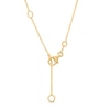 Thumbnail Image 3 of Diamond-Cut Heart Cutout Circle Necklace in 10K Two-Tone Gold