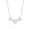 Thumbnail Image 1 of 1/2 CT. T.W. Certified Heart-Shaped Lab-Created Multi-Diamond Trio Necklace in 14K White Gold (F/SI2)