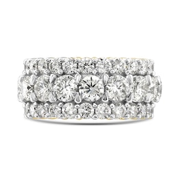 5 CT. T.W. Diamond Triple Row Anniversary Band in 14K Gold