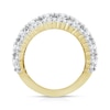 Thumbnail Image 2 of 5 CT. T.W. Diamond Triple Row Anniversary Band in 14K Gold