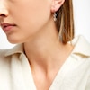 Thumbnail Image 2 of Button Link Linear Drop Earrings in 10K Gold