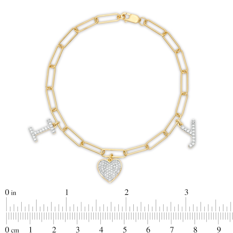 14K LV Paperclip Bracelet
