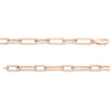 Thumbnail Image 3 of 1/2 CT. T.W. Diamond Alternating Paper Clip Link Bracelet in Sterling Silver with 14K Rose Gold Plate