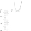 Thumbnail Image 4 of 1/3 CT. Certified Emerald-Cut Lab-Created Diamond Solitaire Sideways Necklace in 14K White Gold (F/SI2)