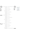 Thumbnail Image 2 of 1/2 CT. T.W. Certified Emerald-Cut Lab-Created Diamond Solitaire Stud Earrings in 14K White Gold (F/SI2)